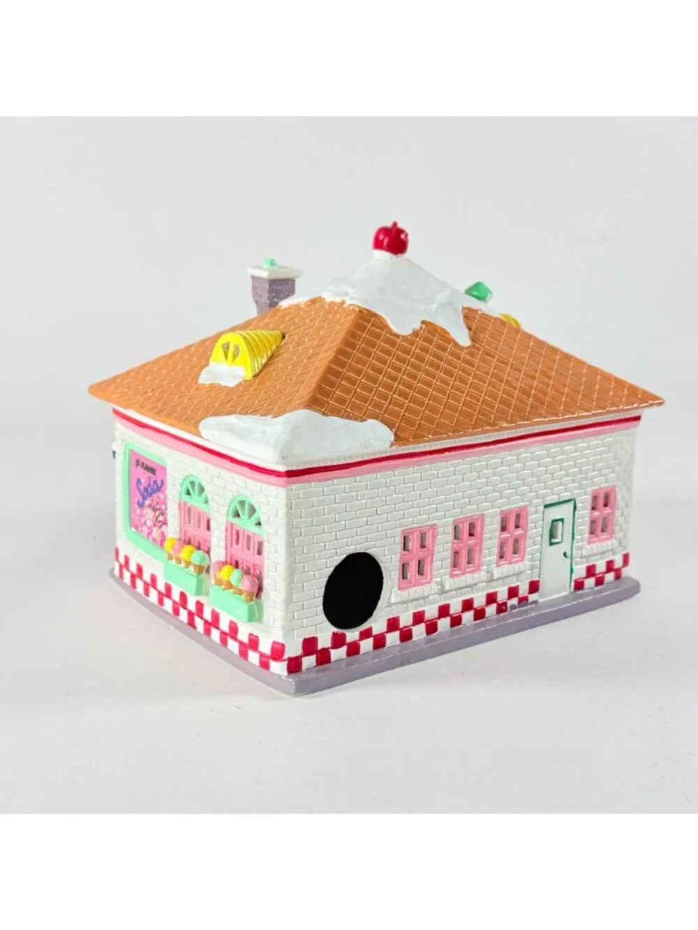 Dept 56 56 Flavors Ice Cream Parlor Original Snow Village Lighted Building 51519